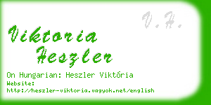 viktoria heszler business card